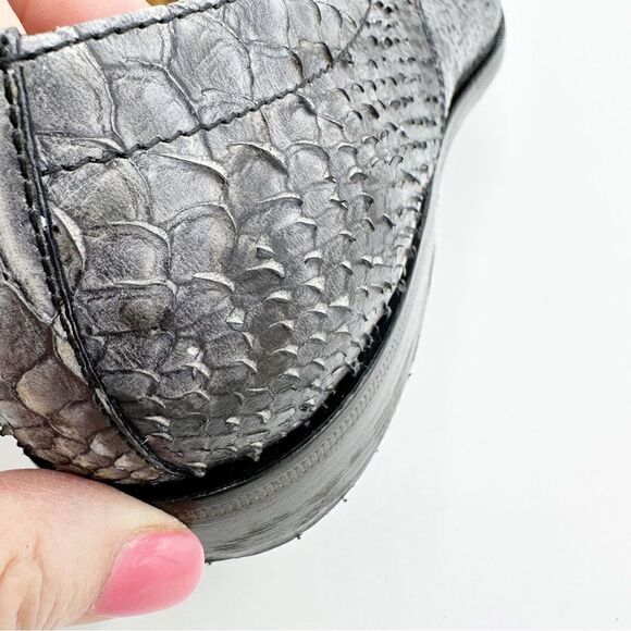 MAISON MARGIELA Gray Snakeskin Tie  Oxford Brogue Sz‎ 37.5 US 7 - Picture 8 of 14